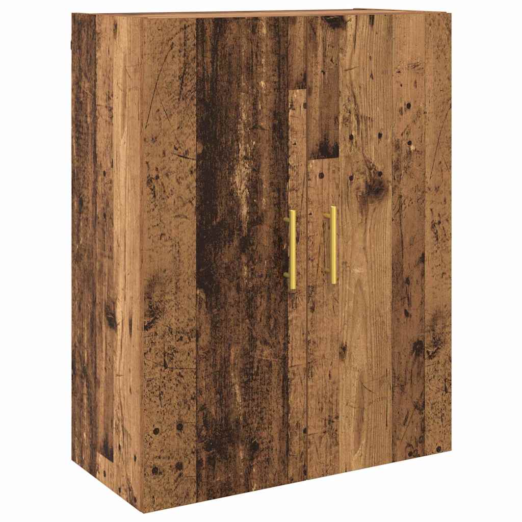 Highboard Altholz 69,5 x 34 x 180 cm Holzwerkstoff