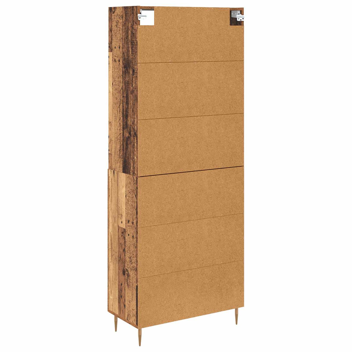 Highboard Altholz 69,5 x 34 x 180 cm Holzwerkstoff