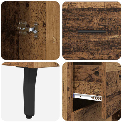 Highboard 2 stk. Altholz 69,5 x 32,5 x 180 cm Holzwerkstoff