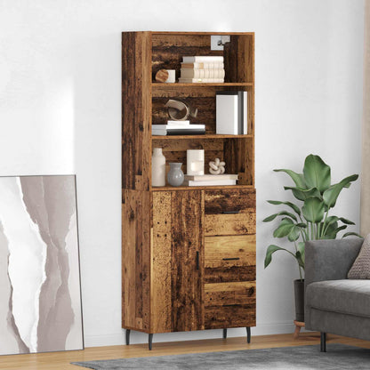 Highboard 2 stk. Altholz 69,5 x 32,5 x 180 cm Holzwerkstoff