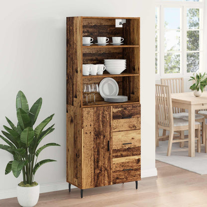 Highboard 2 stk. Altholz 69,5 x 32,5 x 180 cm Holzwerkstoff