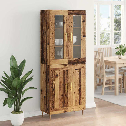 Highboard 2 stk. Altholz 69,5 x 34 x 180 cm Holzwerkstoff