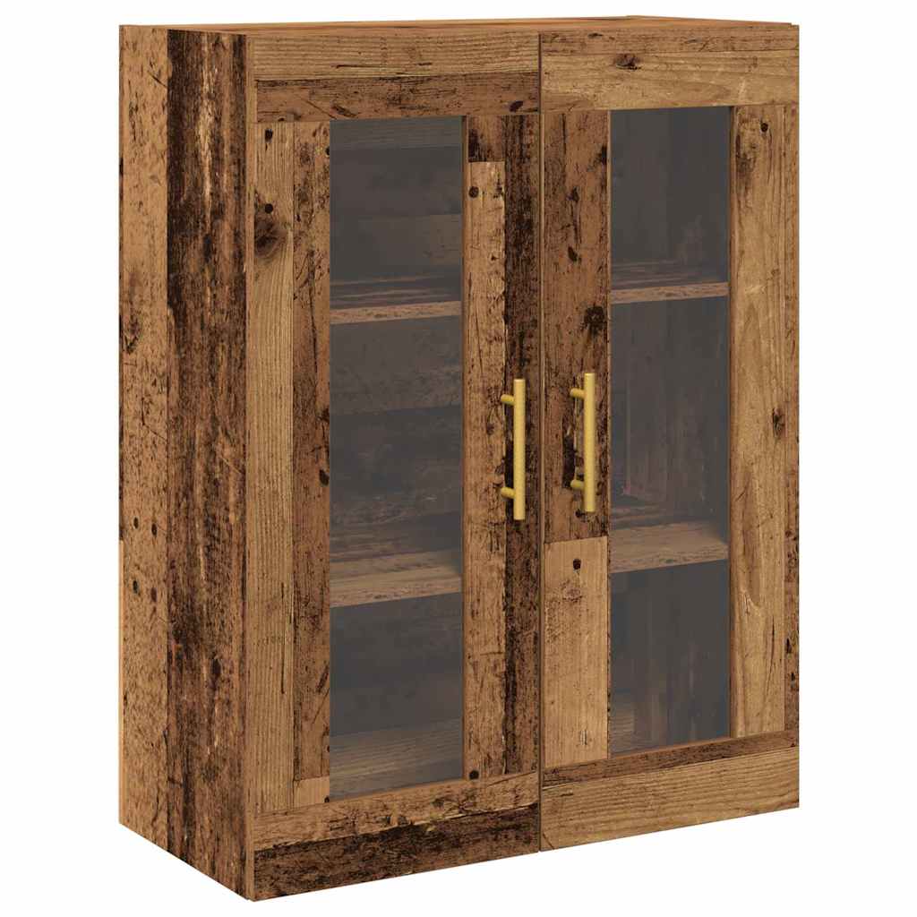 Highboard 2 pcs Altholz Holzwerkstoff