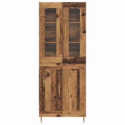 Highboard 2 stk. Altholz 69,5 x 34 x 180 cm Holzwerkstoff