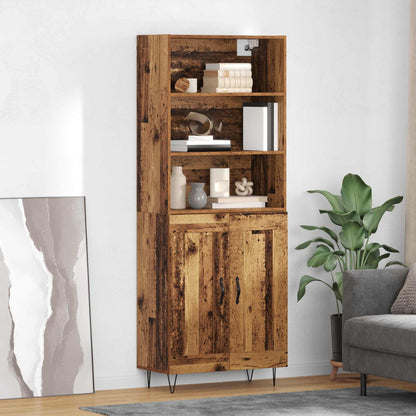 Highboard 2 stk. Altholz 69,5 x 34 x 180 cm