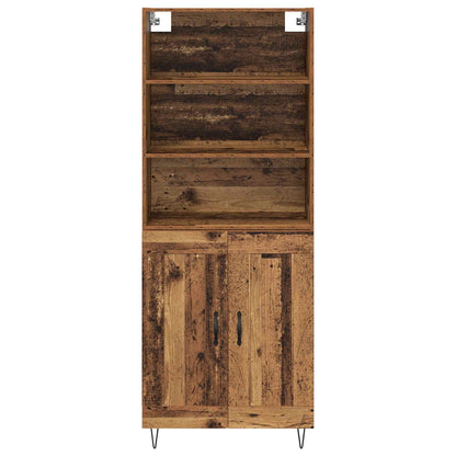 Highboard 2 stk. Altholz 69,5 x 34 x 180 cm