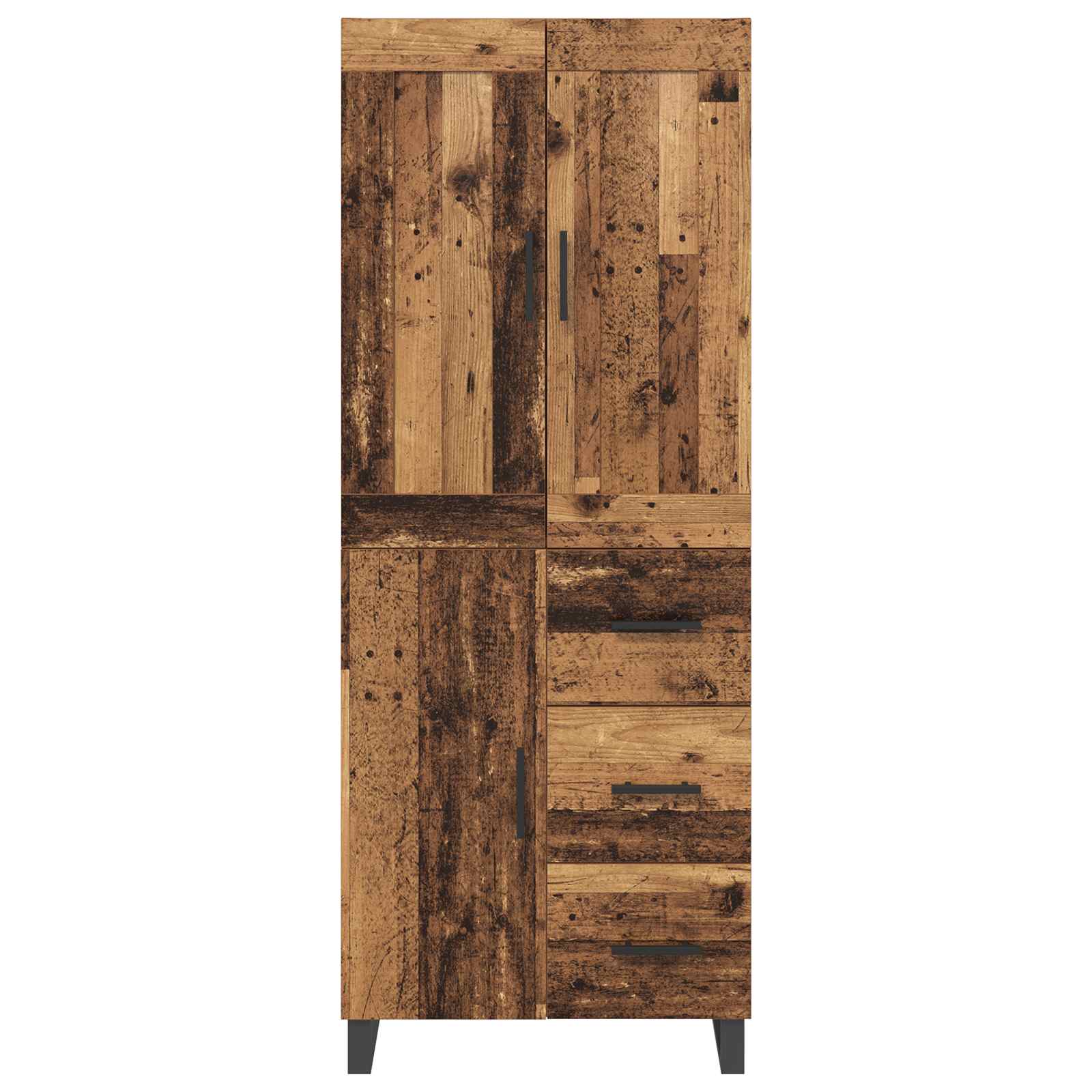 Highboard 2 Stk. Altholz 69,5 x 34 x 180 cm