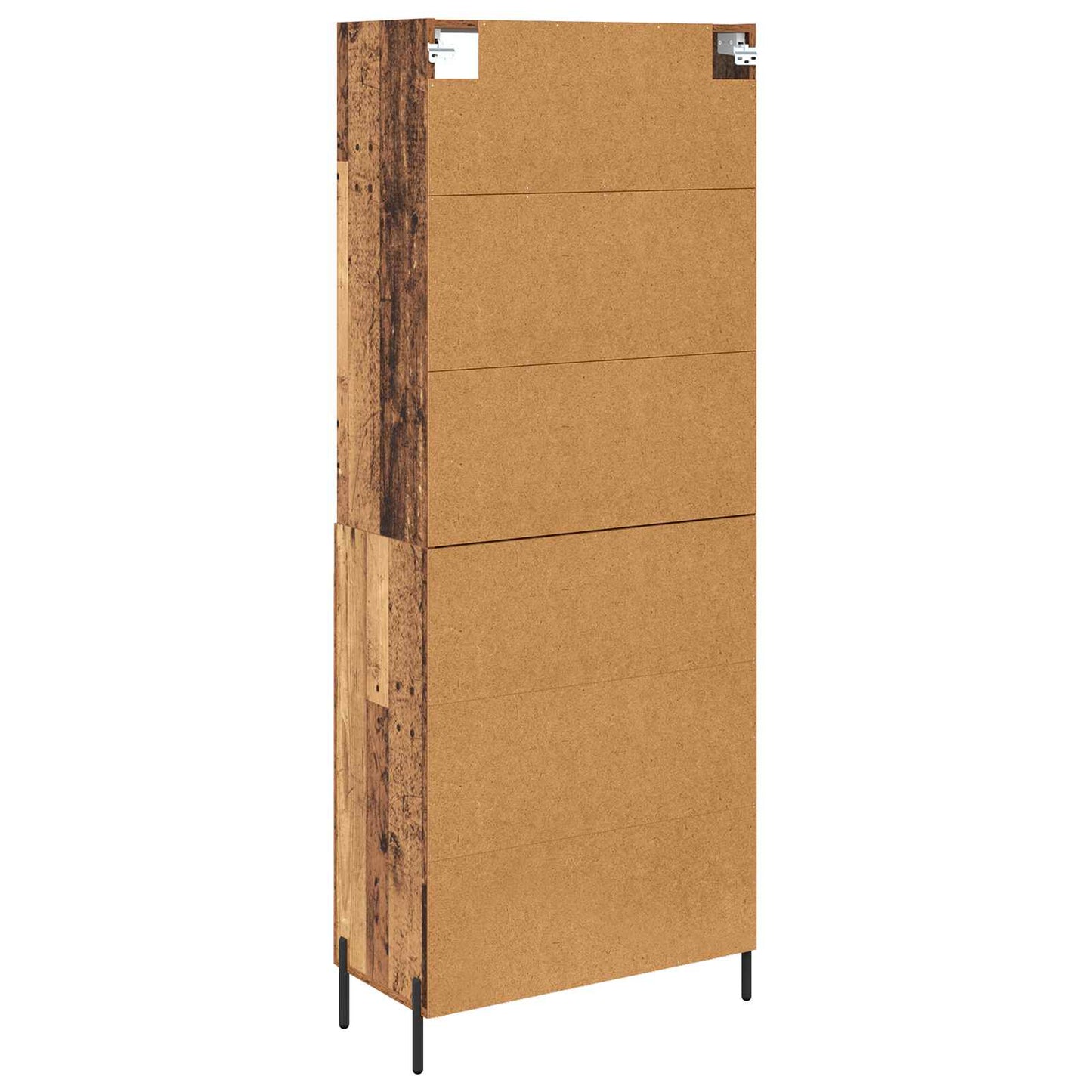 Highboard Altholz 69,5 x 32,5 x 180 cm Holzwerkstoff