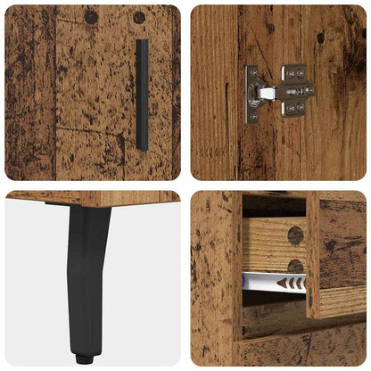 Highboard 2 stk. Altholz 69,5 x 34 x 180 cm Holzwerkstoff