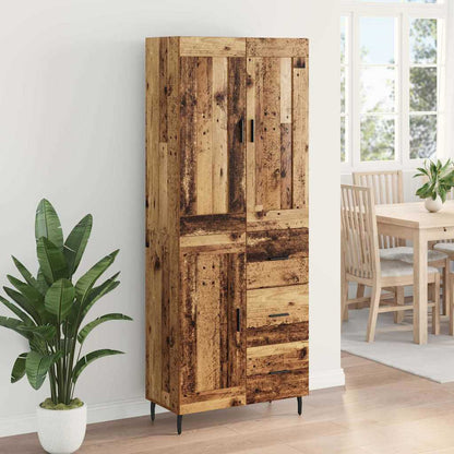 Highboard 2 stk. Altholz 69,5 x 34 x 180 cm Holzwerkstoff