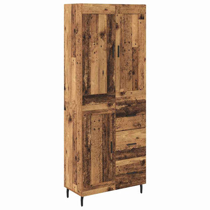 Highboard 2 stk. Altholz 69,5 x 34 x 180 cm Holzwerkstoff