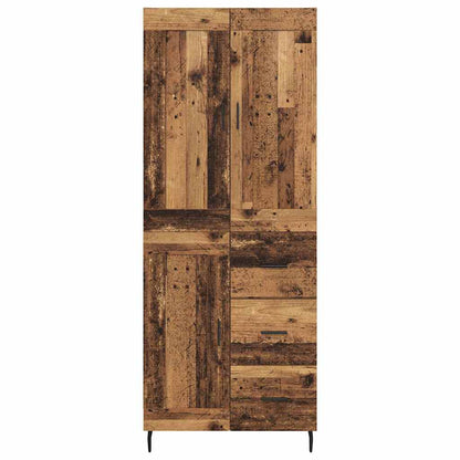 Highboard 2 stk. Altholz 69,5 x 34 x 180 cm Holzwerkstoff