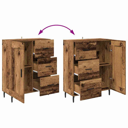 Highboard 2 stk. Altholz 69,5 x 34 x 180 cm Holzwerkstoff