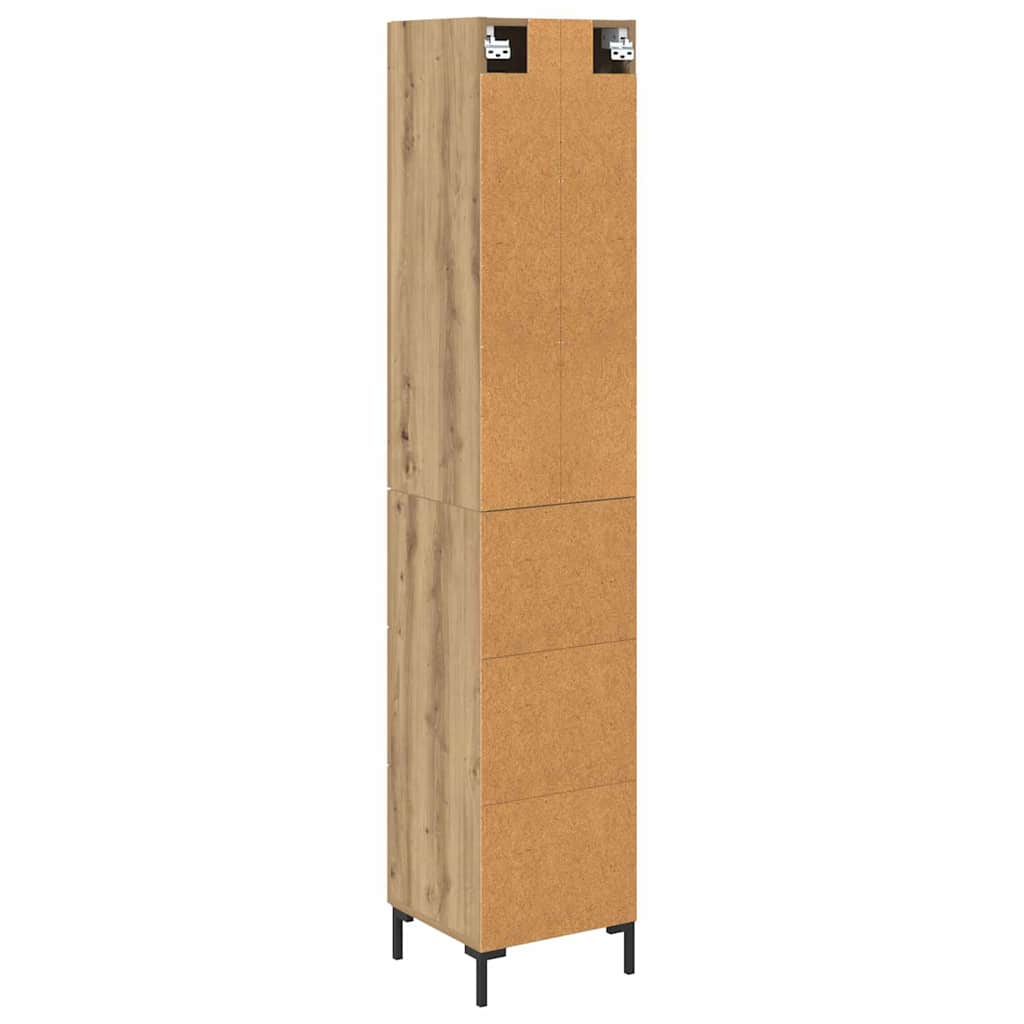 Highboard Artisan-Eiche 34,5 x 34 x 180 cm Holzwerkstoff