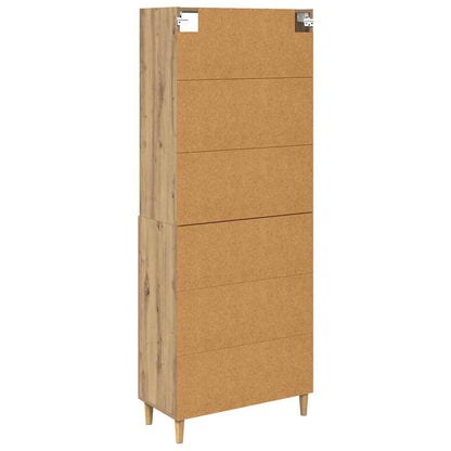Highboard Artisan-Eiche 69,5 x 32,5 x 180 cm Holzwerkstoff