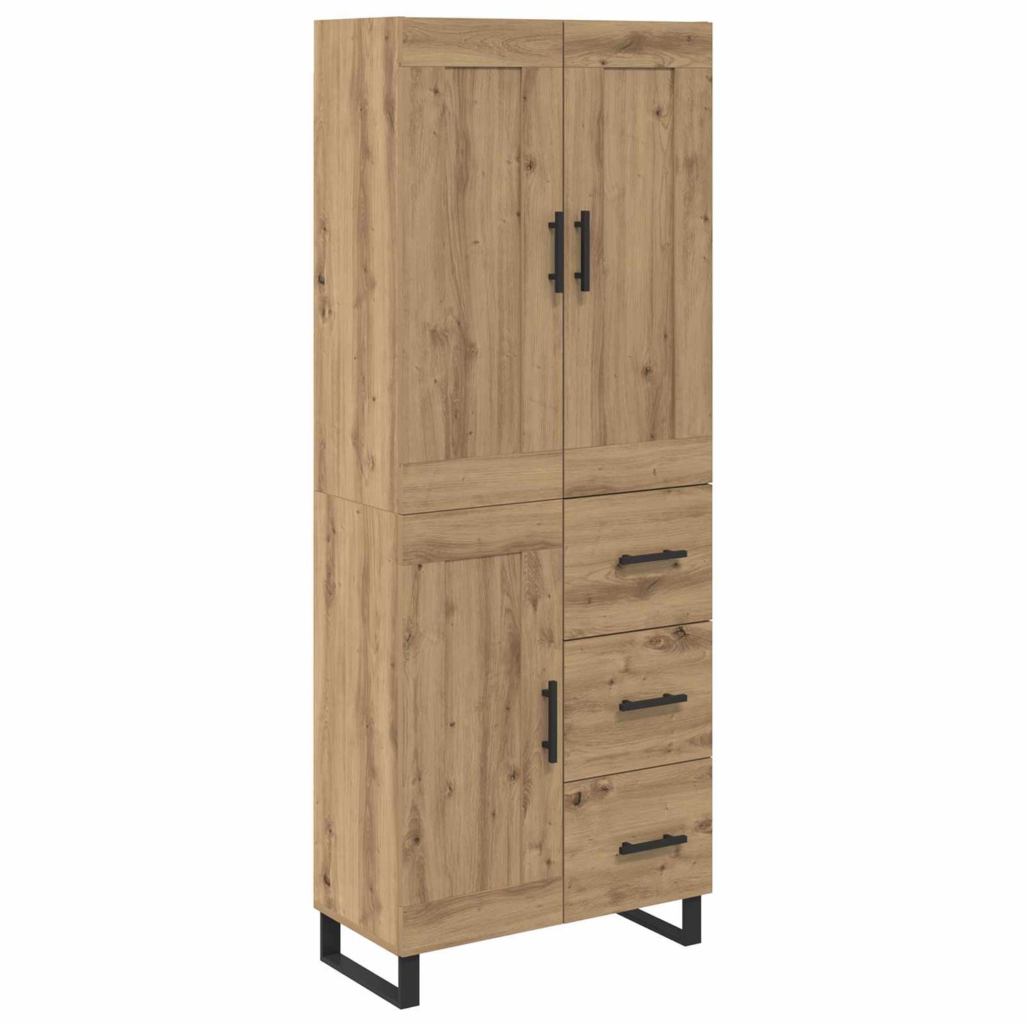 Highboard 2 pcs Artisan-Eiche 69,5 x 34 x 180 cm Holzwerkstoff