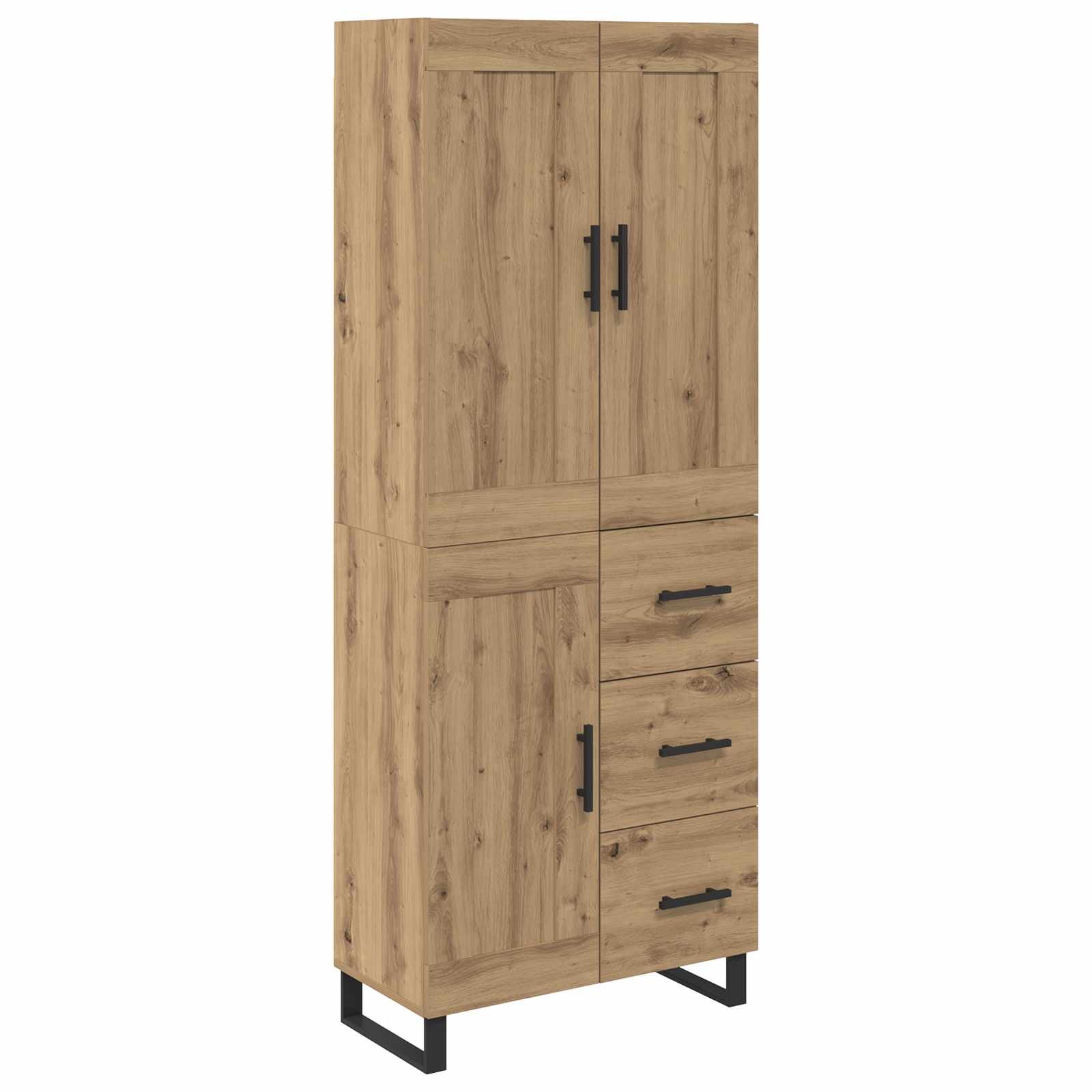 Highboard 2 pcs Artisan-Eiche 69,5 x 34 x 180 cm Holzwerkstoff