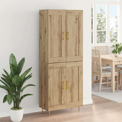 Highboard Artisan-Eiche 69,5 x 34 x 180 cm Holzwerkstoff