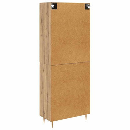 Highboard Artisan-Eiche 69,5 x 34 x 180 cm Holzwerkstoff