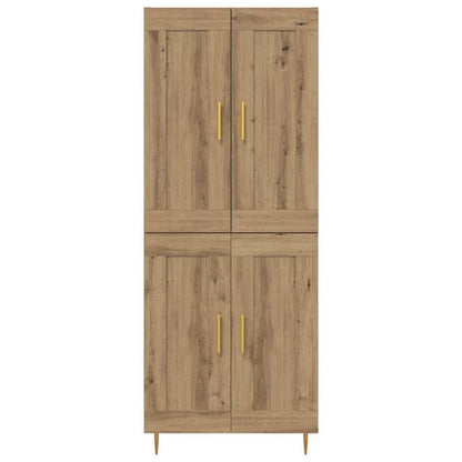 Highboard Artisan-Eiche 69,5 x 34 x 180 cm Holzwerkstoff