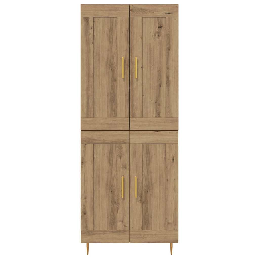 Highboard Artisan-Eiche 69,5 x 34 x 180 cm Holzwerkstoff