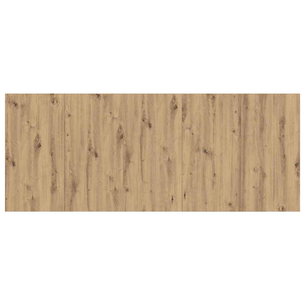 Kopfteil mit Schrank 3 stk. Artisan-Eiche Holzwerkstoff