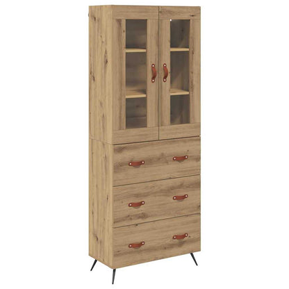 Highboard-Schrank mit Regal 2 stk. Artisan-Eiche Holzwerkstoff