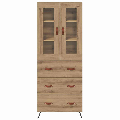 Highboard-Schrank mit Regal 2 stk. Artisan-Eiche Holzwerkstoff