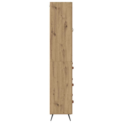 Highboard-Schrank mit Regal 2 stk. Artisan-Eiche Holzwerkstoff