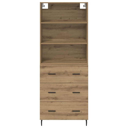 Highboard 2 stk. Artisan-Eiche 69,5 x 32,5 x 180 cm