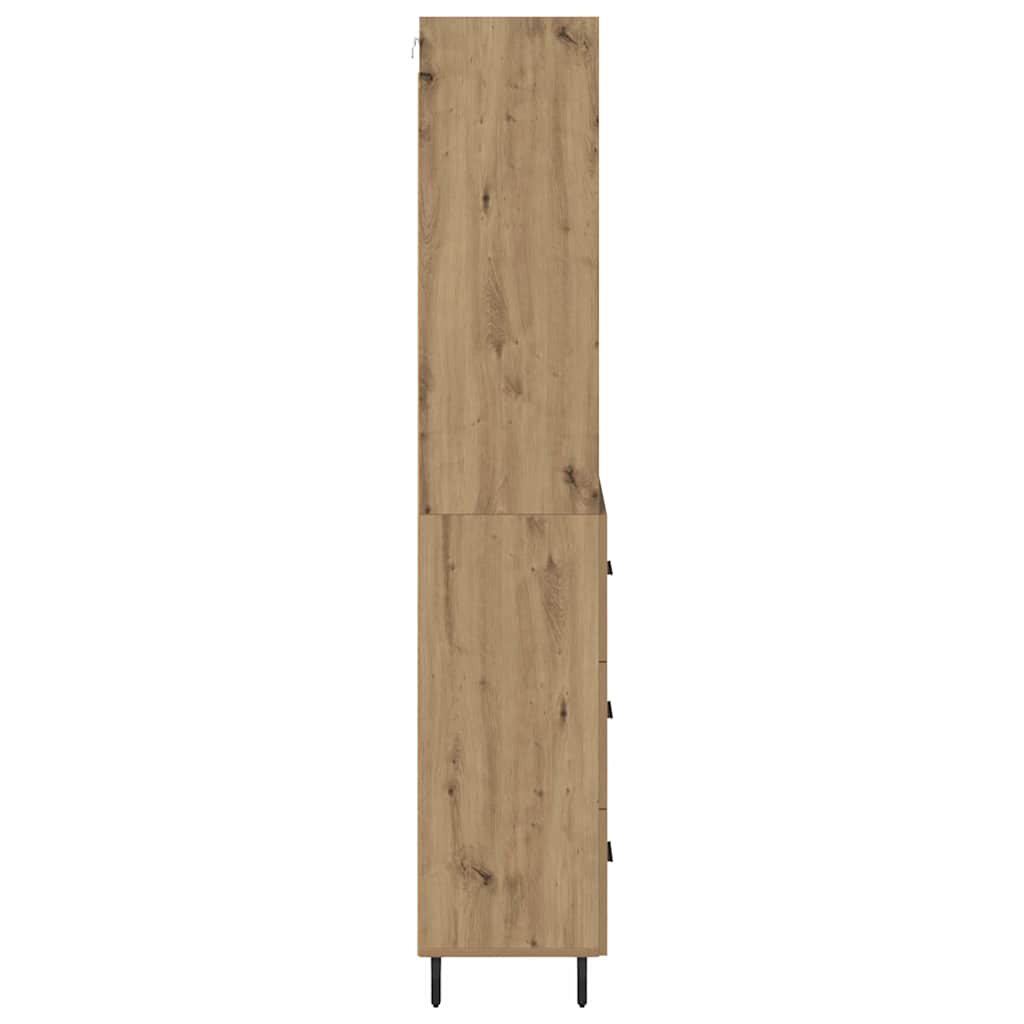 Highboard 2 pcs Artisan-Eiche 69,5 x 32,5 x 180 cm