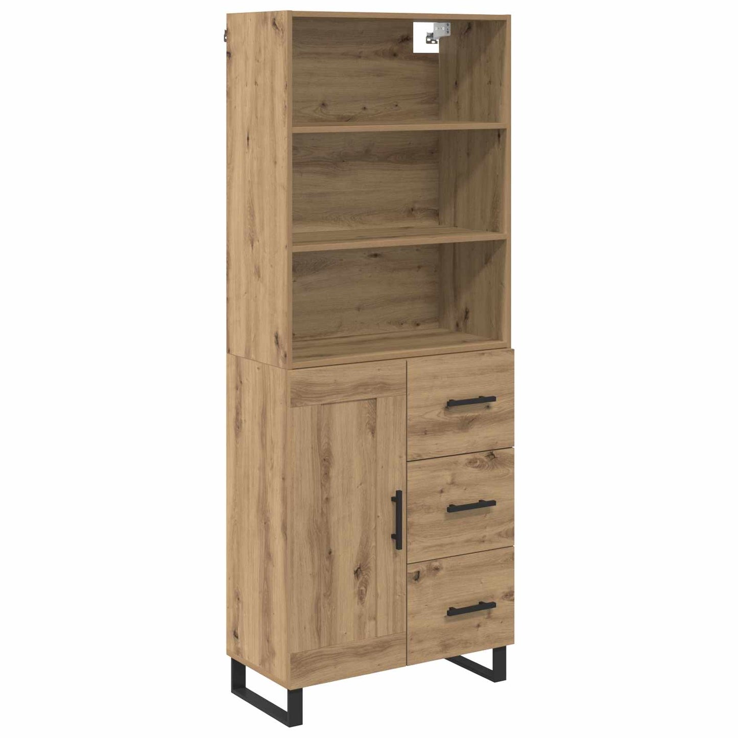 Highboard 2 stk. Artisan-Eiche 69,5 x 34 x 180 cm