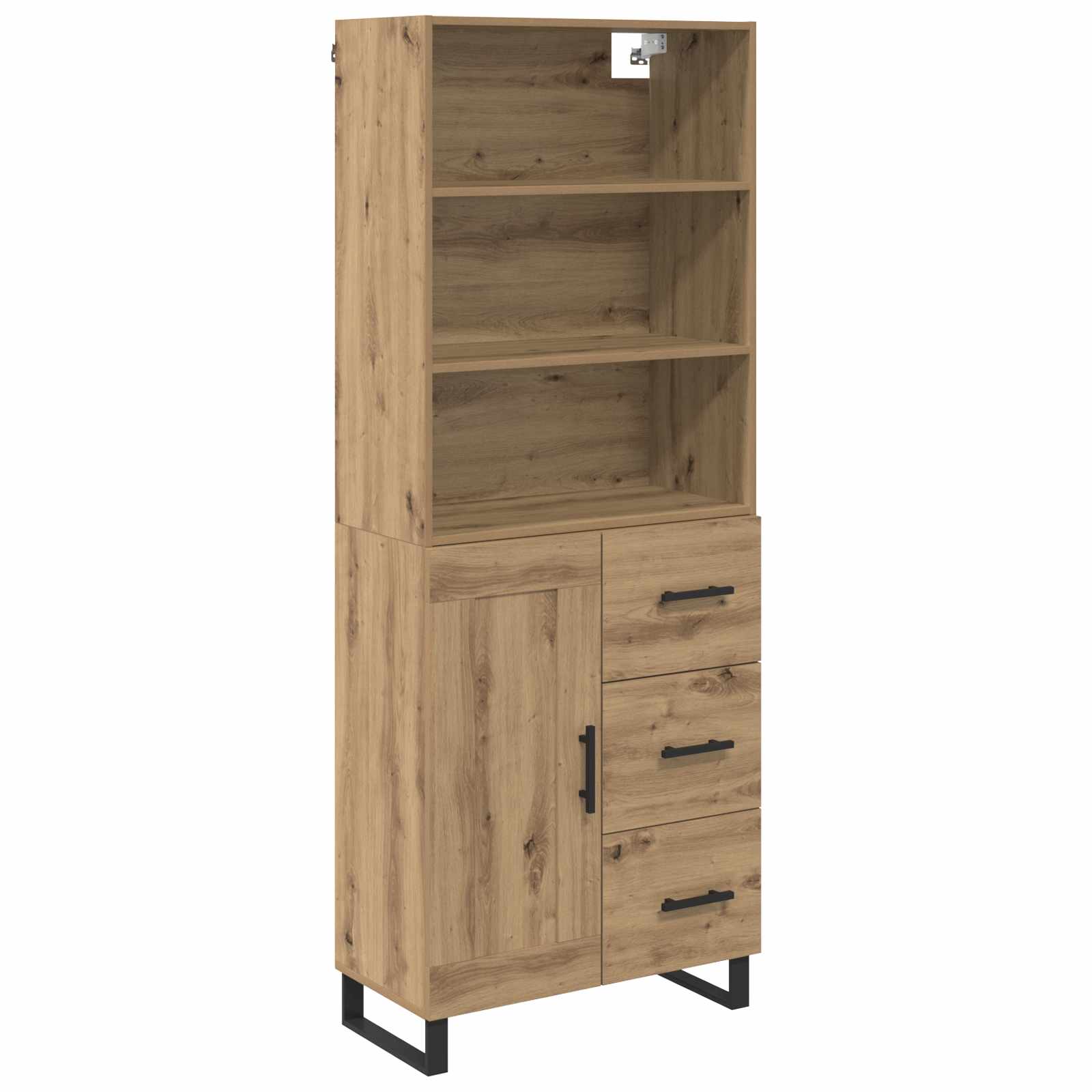 Highboard 2 stk. Artisan-Eiche 69,5 x 34 x 180 cm