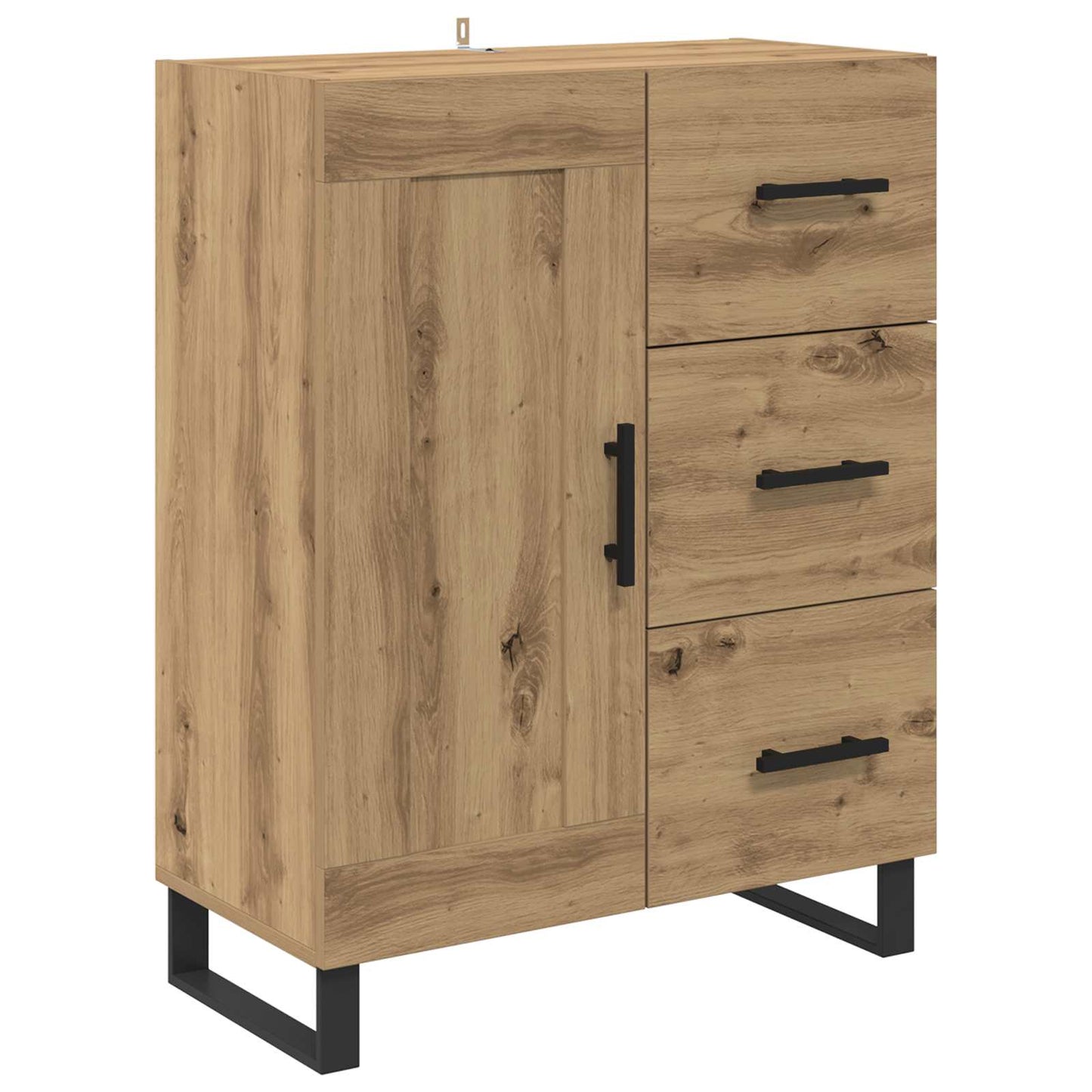 Highboard 2 stk. Artisan-Eiche 69,5 x 34 x 180 cm