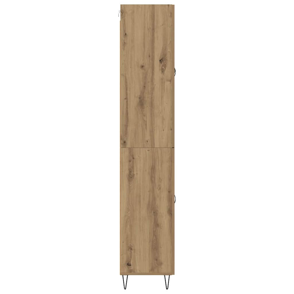 Highboard 2 stk. Artisan-Eiche 69,5 x 34 x 180 cm Holzwerkstoff
