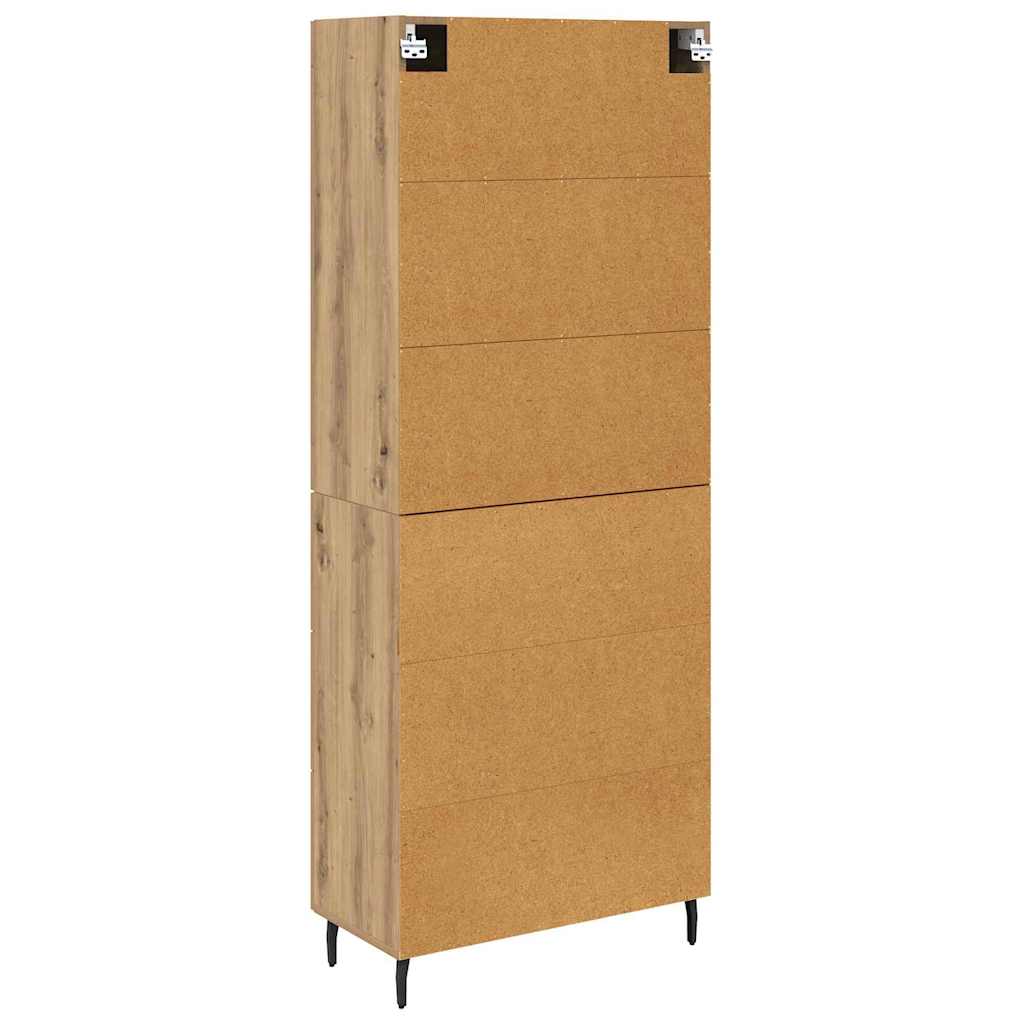 Highboard 2 pcs Artisan-Eiche 69,5 x 34 x 180 cm Holzwerkstoff