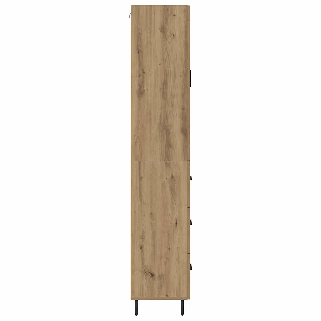 Highboard 2 pcs Artisan-Eiche 69,5 x 34 x 180 cm Holzwerkstoff