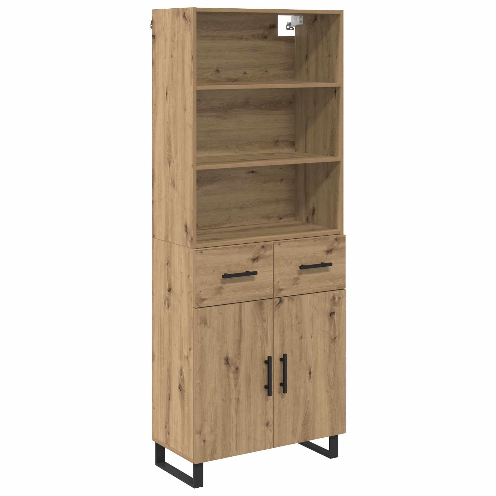 Highboard 2 stk. Artisan-Eiche 69,5 x 34 x 180 cm