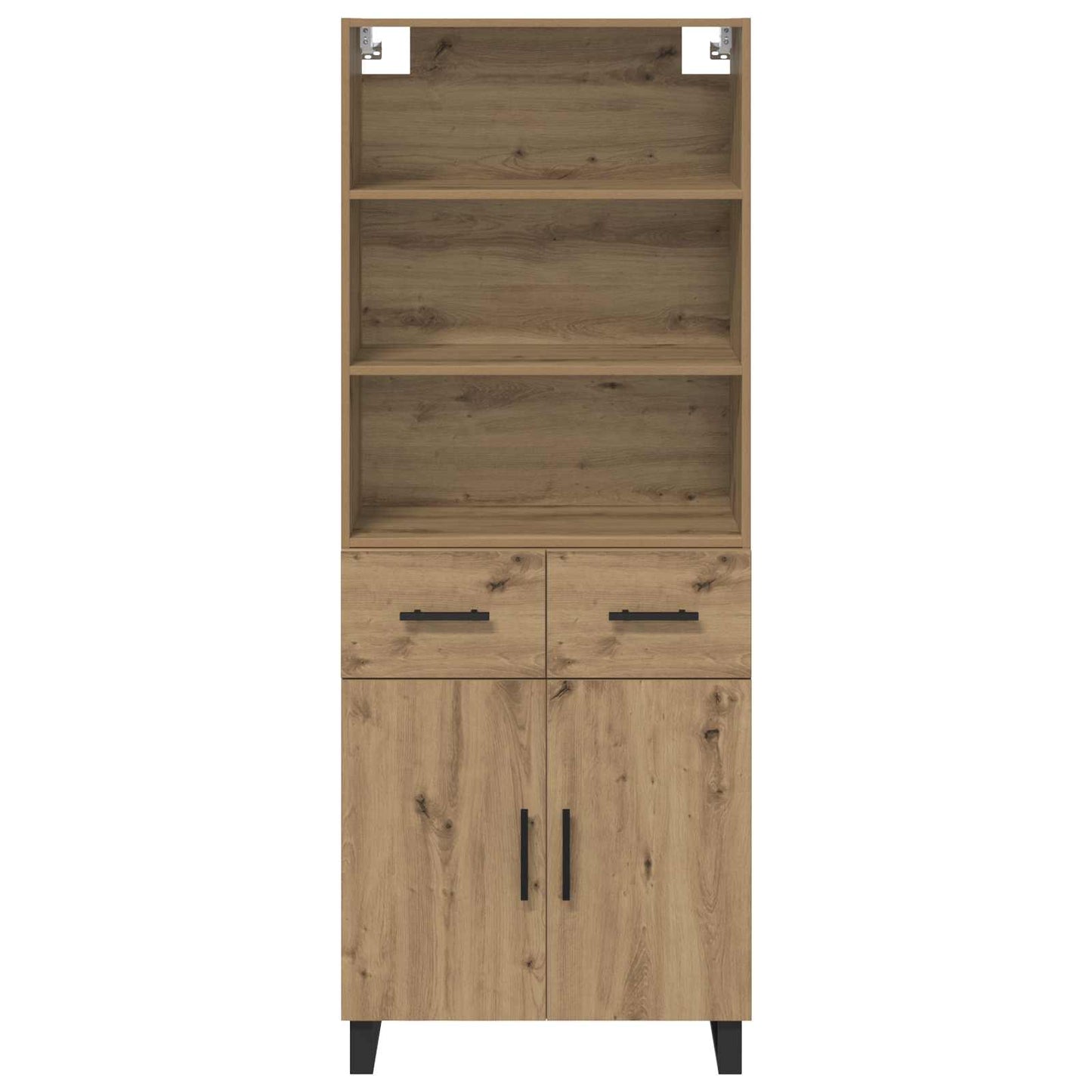 Highboard 2 stk. Artisan-Eiche 69,5 x 34 x 180 cm