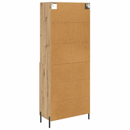 Highboard Artisan-Eiche 69,5 x 32,5 x 180 cm Holzwerkstoff