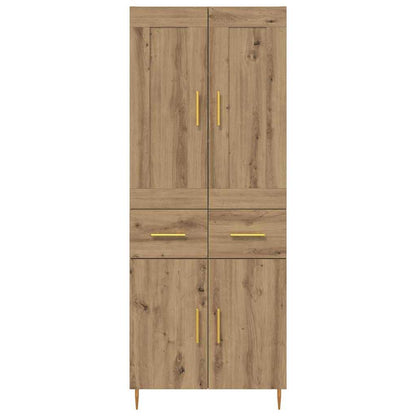 Highboard Artisan-Eiche 69,5 x 34 x 180 cm Holzwerkstoff
