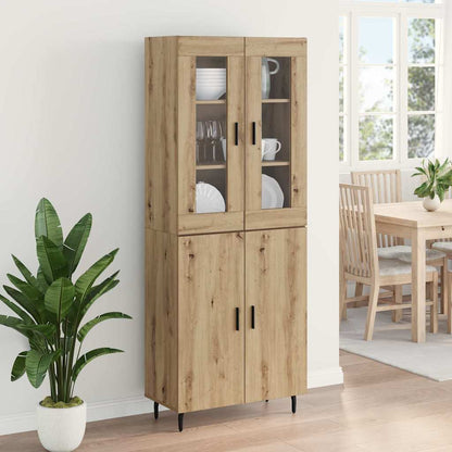 Highboard 2 stk. Artisan-Eiche 69,5 x 34 x 180 cm Holzwerkstoff