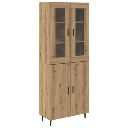 Highboard 2 stk. Artisan-Eiche 69,5 x 34 x 180 cm Holzwerkstoff