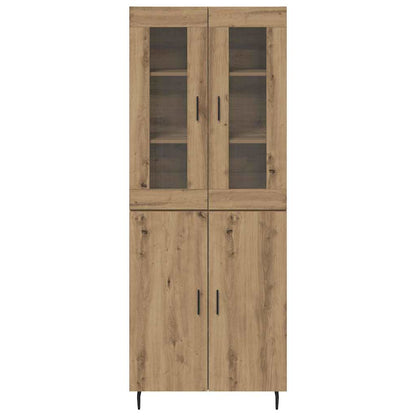 Highboard 2 stk. Artisan-Eiche 69,5 x 34 x 180 cm Holzwerkstoff