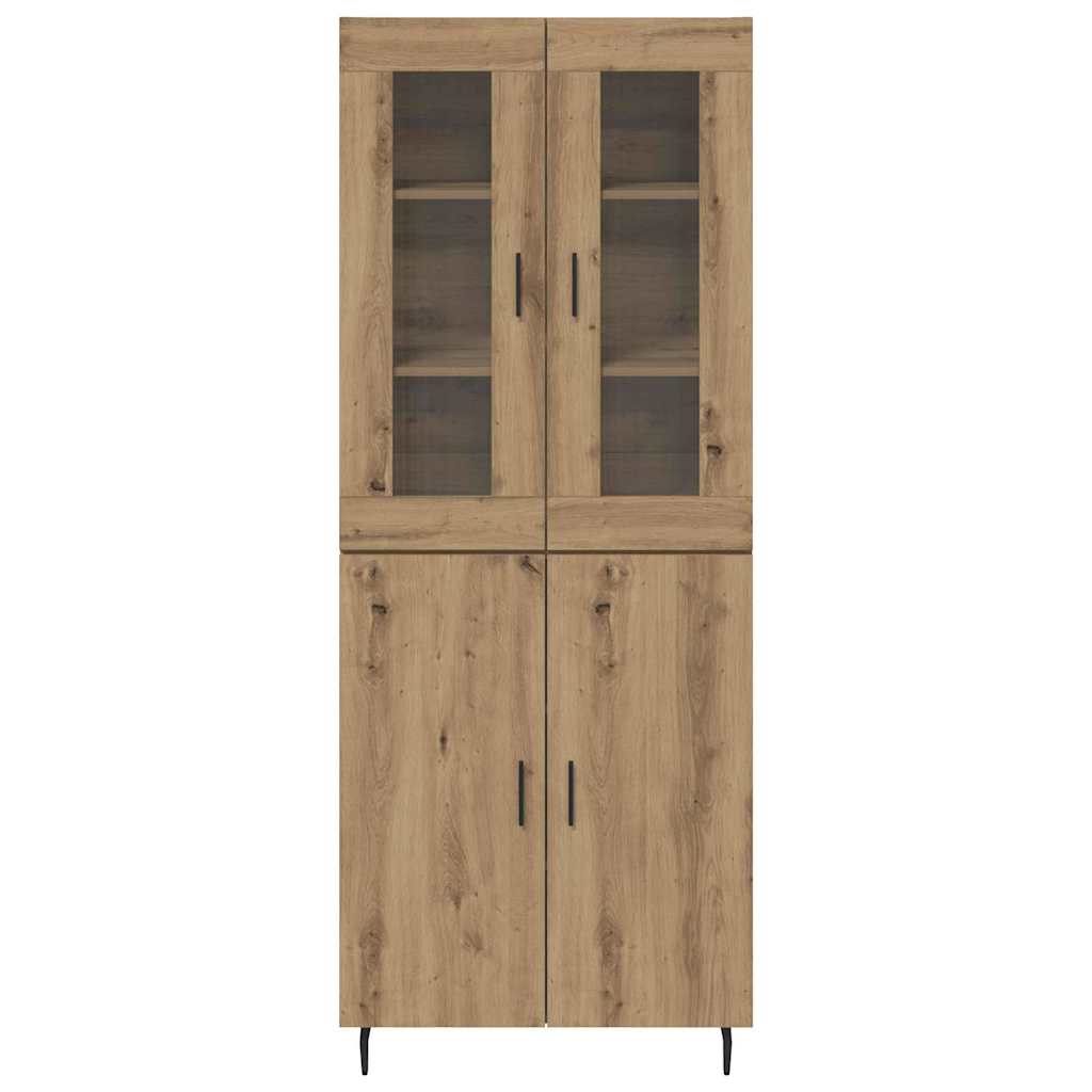 Highboard 2 stk. Artisan-Eiche 69,5 x 34 x 180 cm Holzwerkstoff