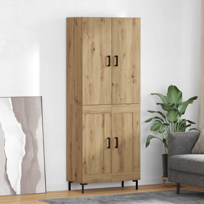 Highboard Artisan-Eiche 69,5 x 34 x 180 cm Holzwerkstoff
