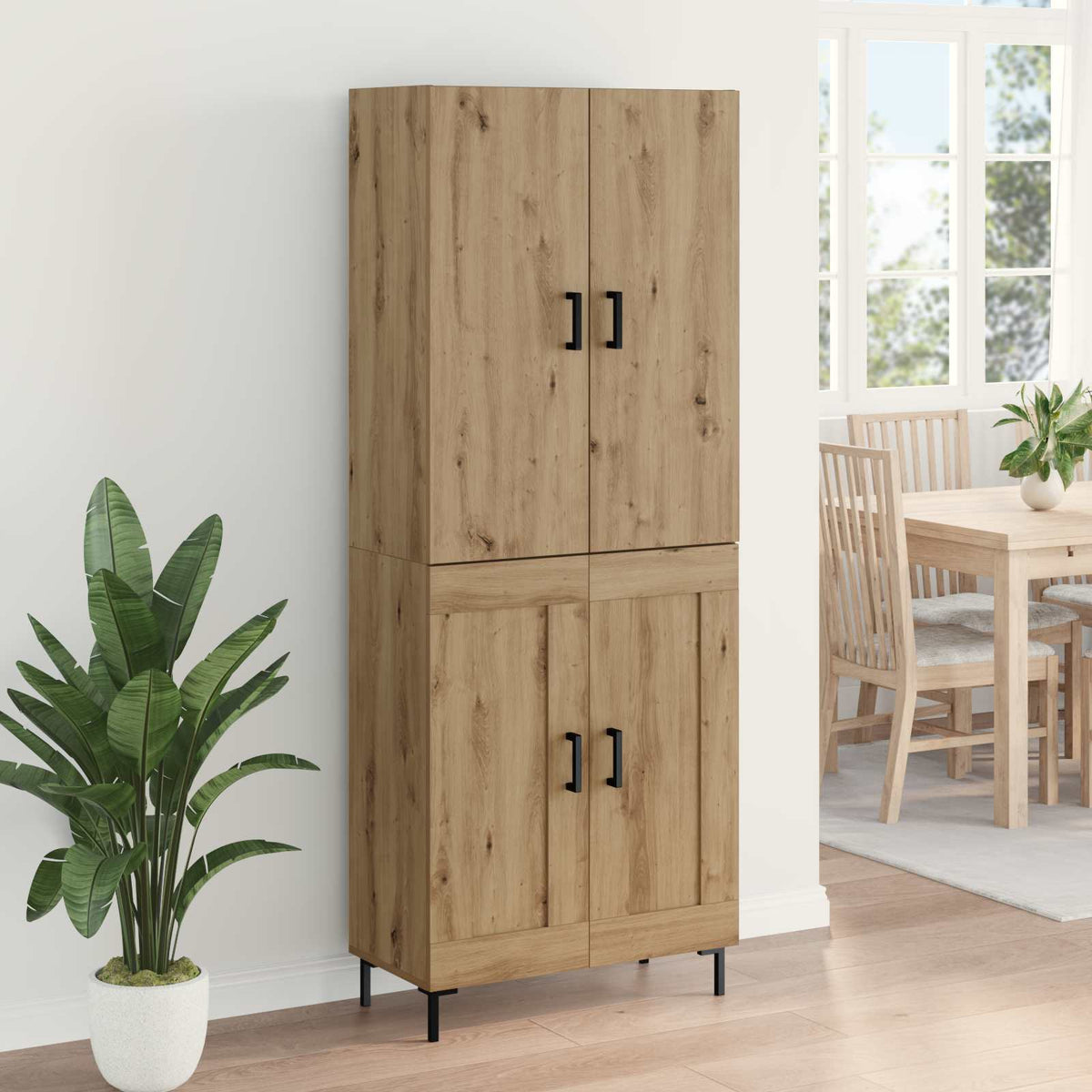 Highboard Artisan-Eiche 69,5 x 34 x 180 cm Holzwerkstoff