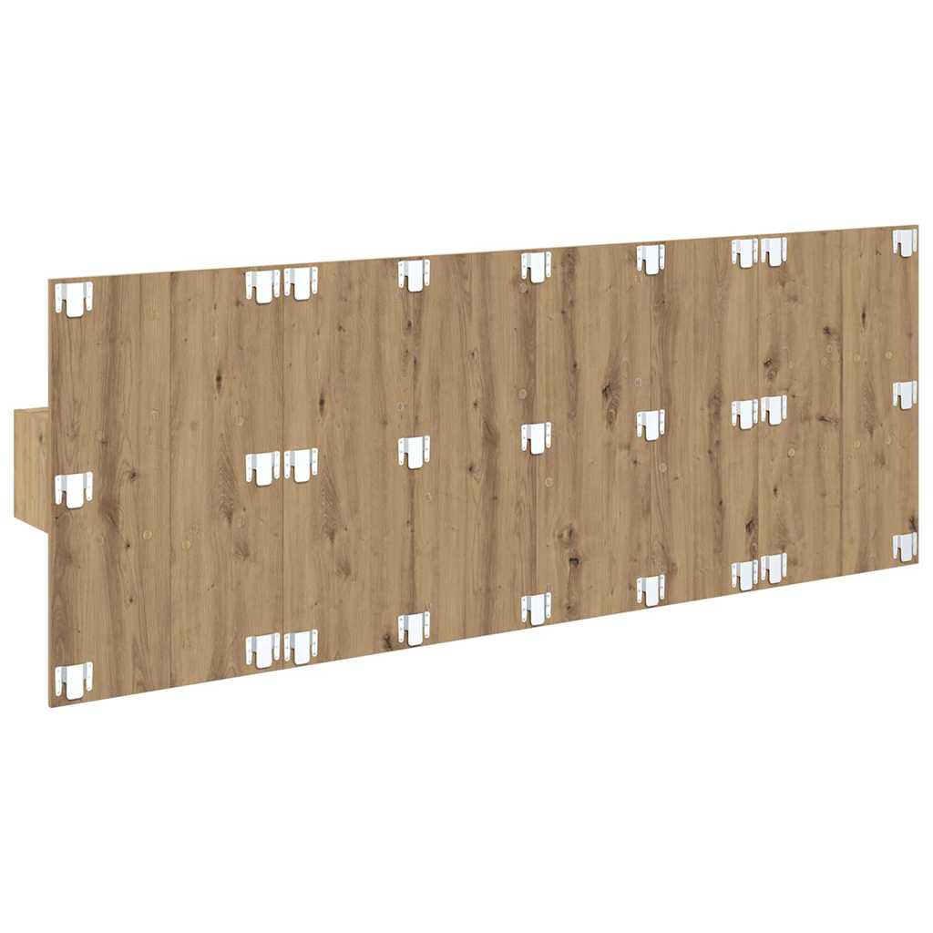 Kopfteil mit Schrank 3 stk. Artisan-Eiche Holzwerkstoff