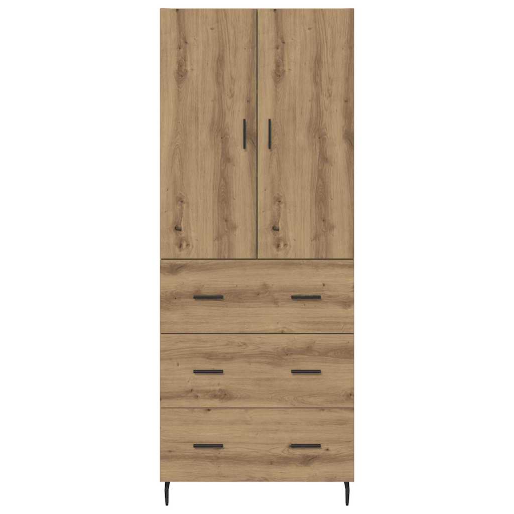 Highboard 2 pcs Artisan-Eiche 69,5 x 34 x 180 cm Holzwerkstoff