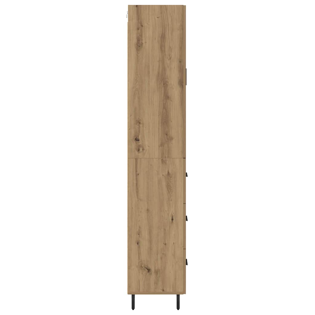 Highboard 2 pcs Artisan-Eiche 69,5 x 34 x 180 cm Holzwerkstoff